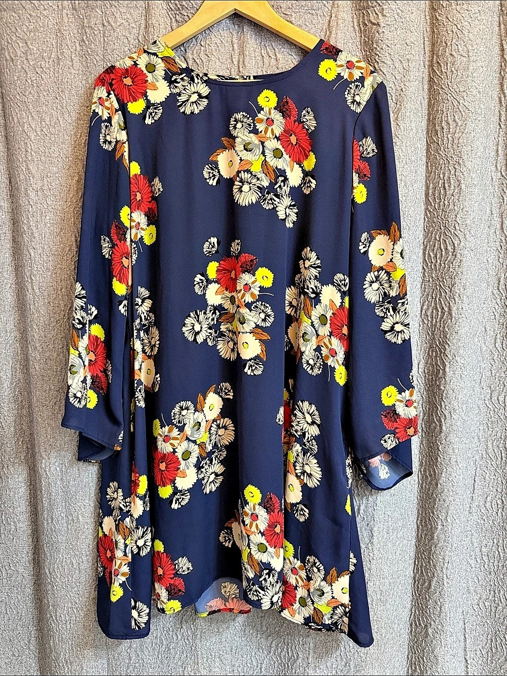 Uncle Frank Floral Dress in Blue Size XL Like New